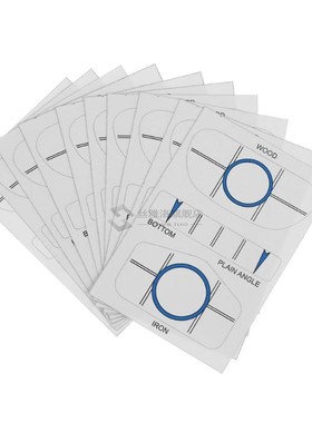 10  Golf Impact Tapes Labels Training Aids Recorder Kit for