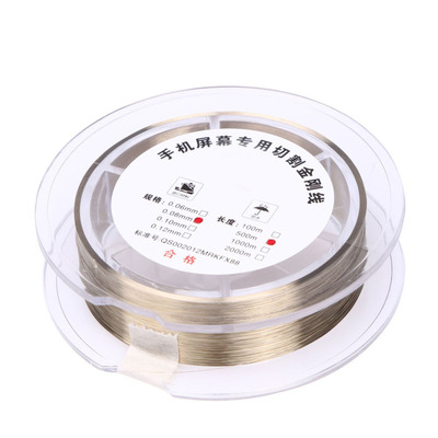 Gold Molybdenum Wire 0.08mm 500M LCD Cutting Glass Of Separa