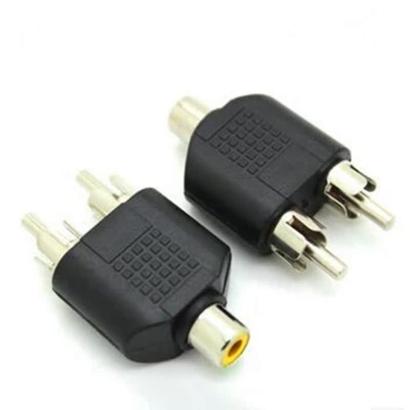 2 RCA Sockets to 3.5MM Female Phono Plug Phono AV Audio Vide