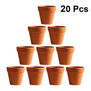 20pcs Red Pottery Flower Pot Terracotta Plant Pot With Hole