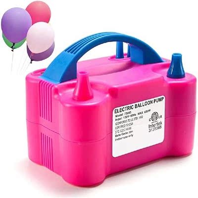 Christmas Pump Electric Fan Dual Nozzle Portable Balloon