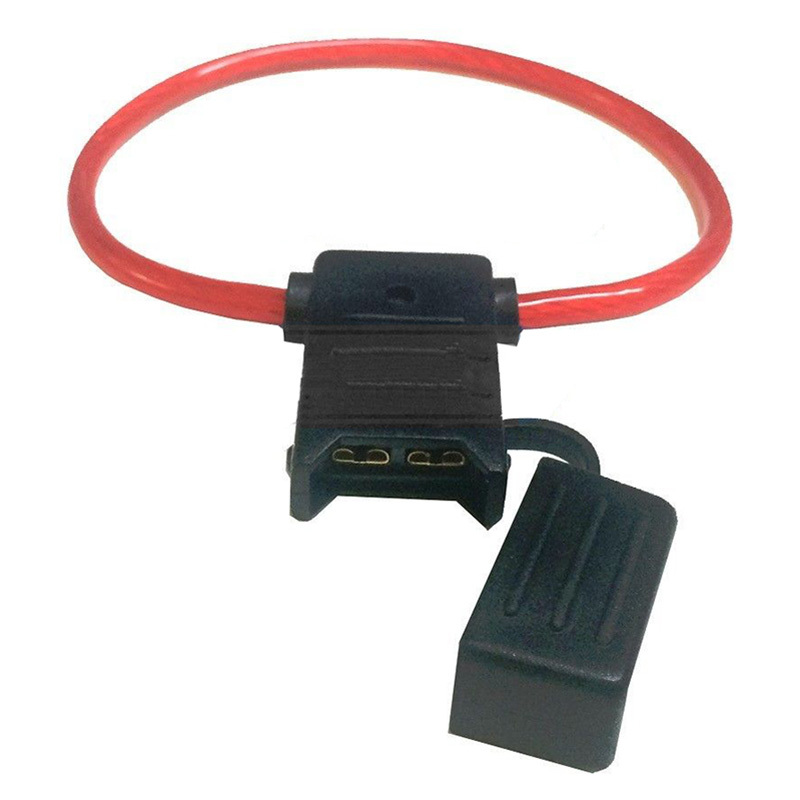 2 PACK 8 GAUGE COPPER ATC SEE THROUGH INLINE FUSE HOLDER