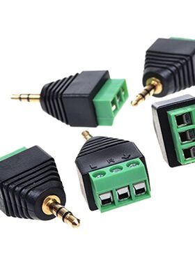 5pcs 3.5mm (1/8inches) Stereo Male to AV 3-Screw Terminal Fe