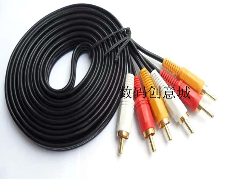 3m Top Range 3.5mm 3 RCA to 3 RCA  Male to Male Composite AV