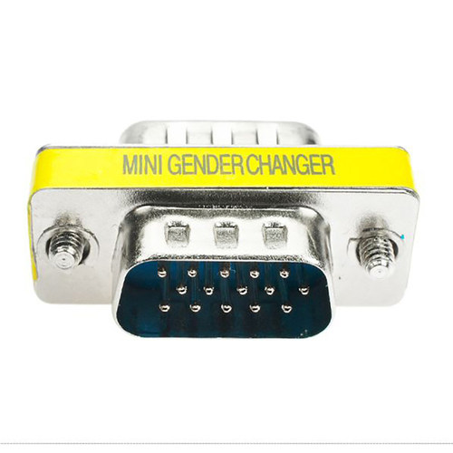 15 Pin VGA SVGA HD15 Gender Changer Coupler Adapter Converte