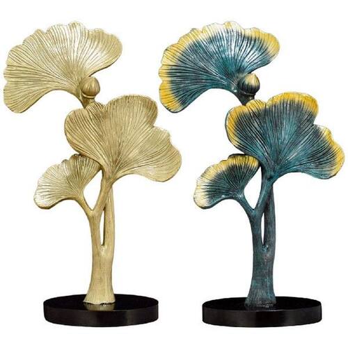 Ginkgo Biloba Ornaments Figurines for Housewarming Living