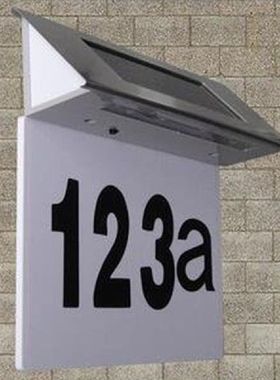 4LED House Billboard Light Security Solar Stainless Steel