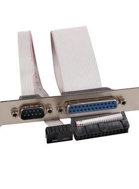 PCI Slot Header Serial DB9 Pin COM with Parallel DB25 Pin LP