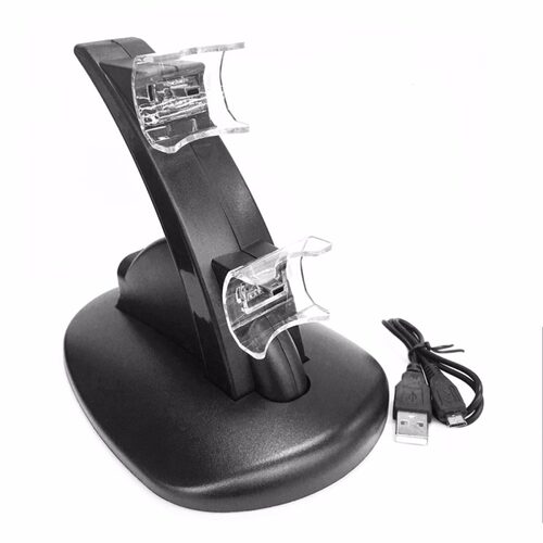 LED Light USB Charging Dock Stand Charger For PlayStation 3