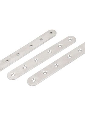 156mmx20mm 6 Holes Flat Brackets Mending Repair Plates 3pcs