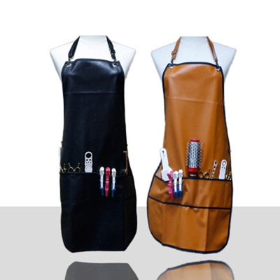 Promotion! Professional Barber Apron with Pockets Leather