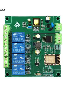 AC 90-250V/DC 7-30V ESP8266 WIFI Four-Way Relay Module ESP-1