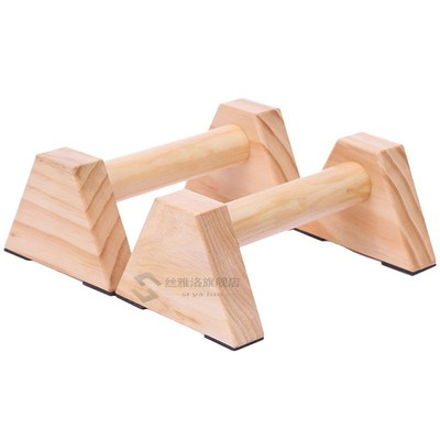 1 Pair Calisthenics Handstand Bar Wooden Fitness Exercise To