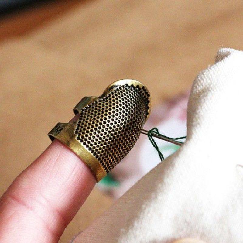 retro thimble needles finger protector antique thimble ring