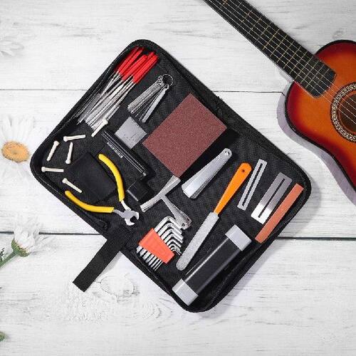 45pcs Guitar Maintenance Kit Guitar Ruler Hex Wrench Repair