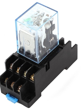 HH54P DC 12V Coil 4PDT 14 Pins Electromagnetic Power Relay D