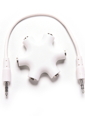 3.5mm 6 Way Ports Male to 2 3 4 5 Female Audio Earphone Jack