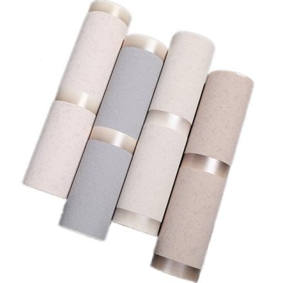 Modern Stripe Non-woven Deerskin Wallpaper Bedroom Living Ro