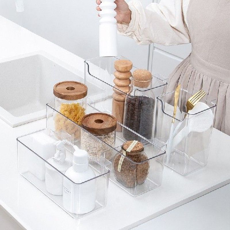 Multi-Function Hanging Storage Box Transparent Condiments