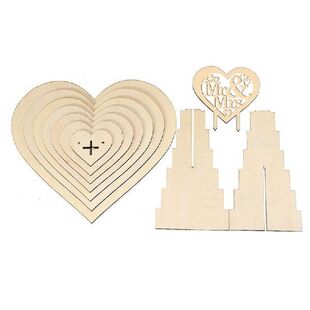 Wooden Crafts Fashion Love Heart Shaped Chocolate Frame