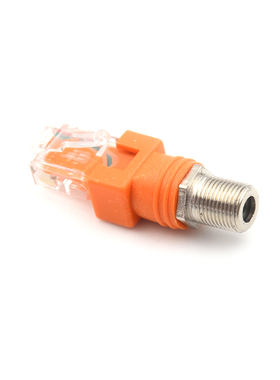 F-Type Connector RF Female To RJ45 Male Coaxial Barrel Coupl