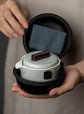 ceramic teapot with 2 cups a tea sets portable travel tea