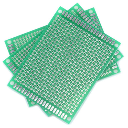 6X8cm 6*8cm Double Side Prototype pcb Breadboard , 2.54mm Gl