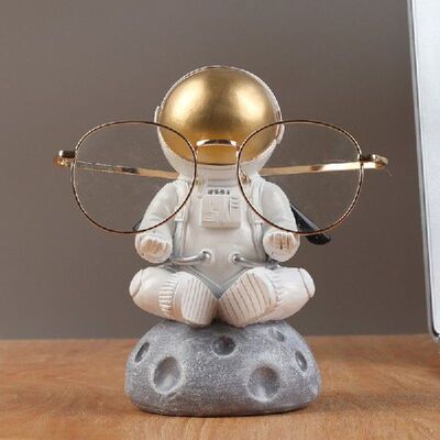 Astronaut Glasses Holder Resin Eyeglasses Display Stand Craf