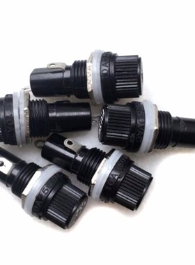 10pcs 5x20mm Fuse Holder 250V 10A Panel Mount Screw Cap Glas