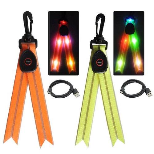 2pcs Walking LED Safety Light Backpack Pendant For School