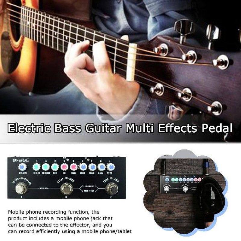 multi effects guitar pedal with ir loading,9 amp models