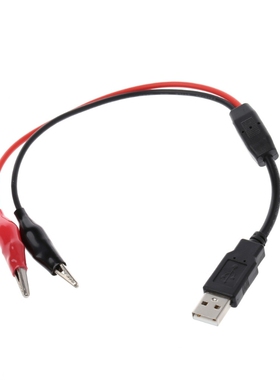 Copper Alligator Clips with Wire Male USB Connector Test Lea