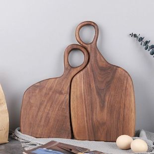 Kitchen Wooden Chopping Board Hangable Creative Black