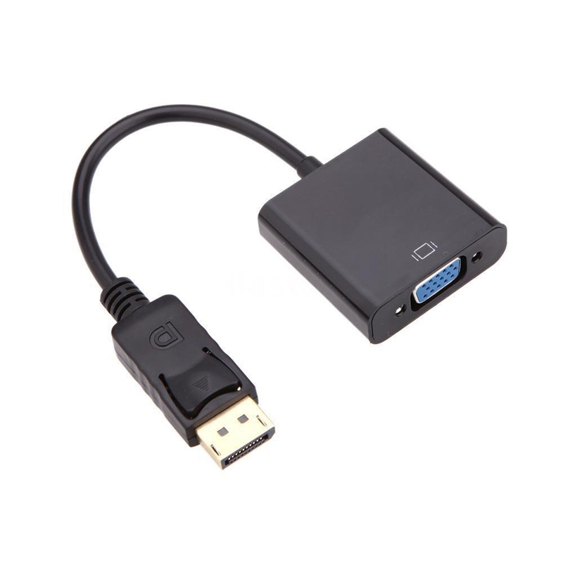 1080p DP DisplayPort Male to VGA Female Converter Adapter Ca