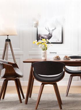 Nordic Dining Chairs Minimalist Modern Home Furniture Solid