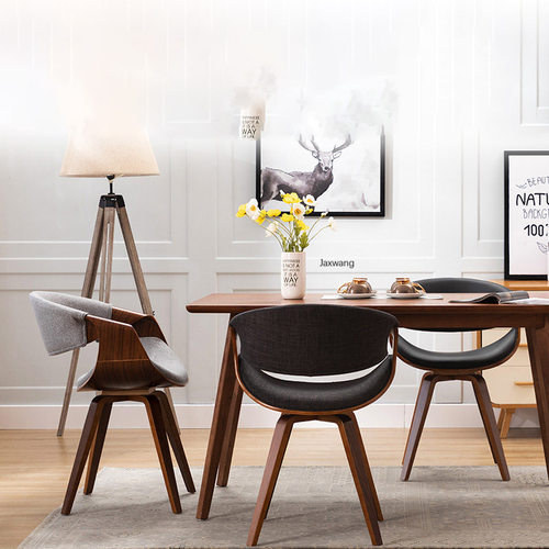 Nordic Dining Chairs Minimalist Modern Home Furniture Solid