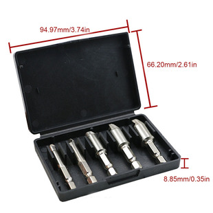 5pcs Damaged Screw Remover 1/4