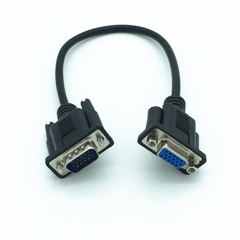 vga hdtv/hd15 male to female  cable can be mounted on a face