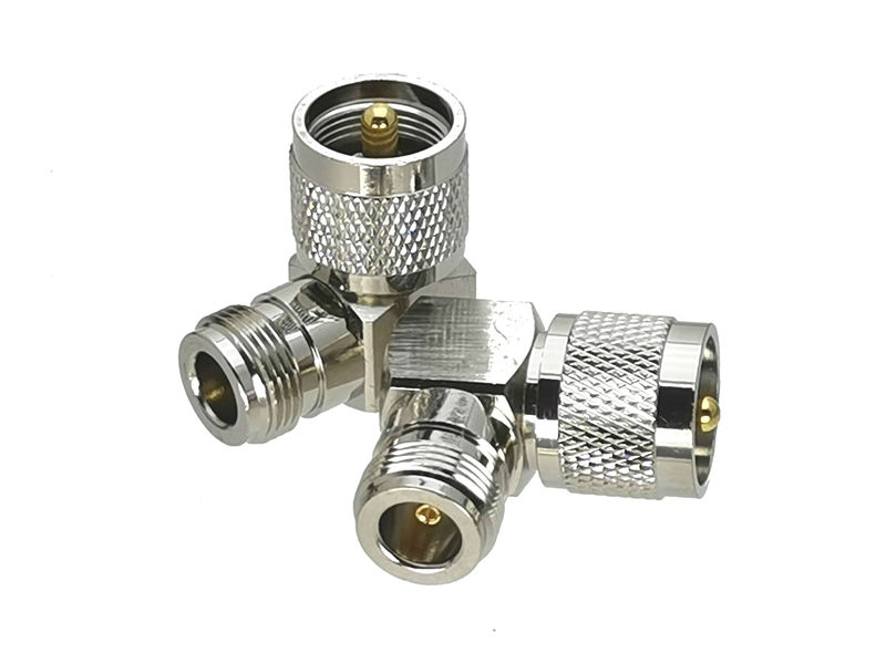 1Pcs N Female Jack to UHF PL259 Male Plug Right angle RF Ada