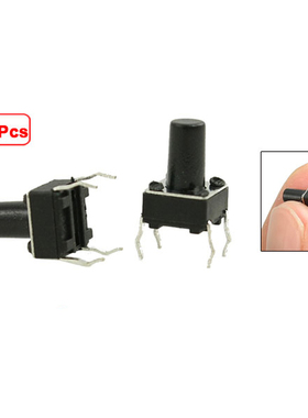 100 Pcs 6 x 6mm x 9.5mm PCB Momentary Tactile Tact Push But