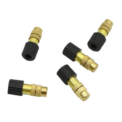 Brass Atomization Mist Nozzles Adjustable Sprinkler 6mm