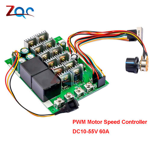 DC 10-55V DC Motor Speed Controller 60A PWM Controller forwa