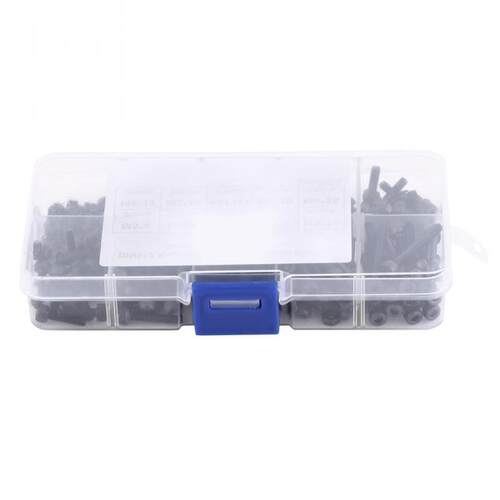 280Pcs/Box M3 Cap  Hex Socket Bolt Screw Nut Metric Machine