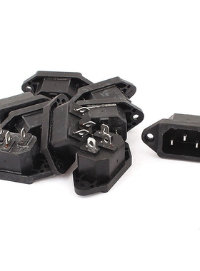 250V 10A AC Power Socket Mounted IEC320 C14 3 Terminals Plug