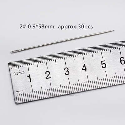 30Pcs Stainless Steel tool Beading Needles for beads through