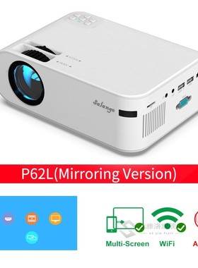 P62 Mini Projector, 720P Home Theater 2800 Lus Movie Project