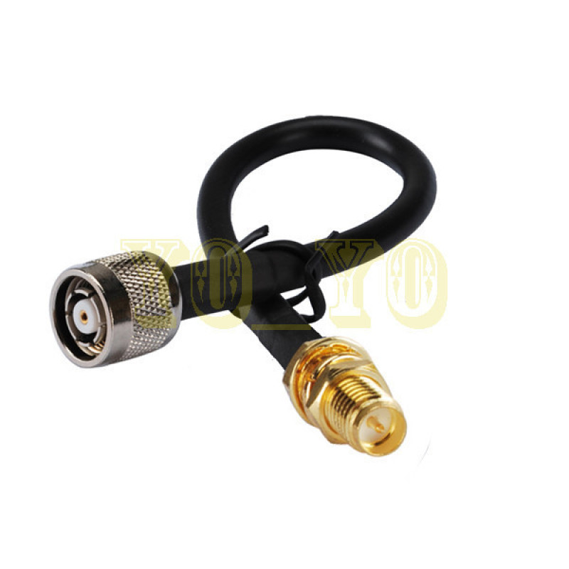 RF Adapter RPSMA jack bulkhead LMR195 100cm pigtail RPTNC pl