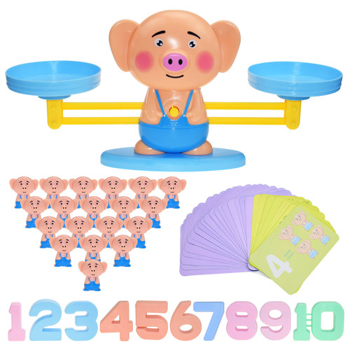Montessori Math Toy Monkey Digital Maths Balance Scale Toy E