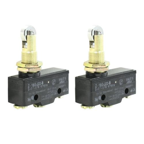 2 Pcs Z15GQ22B 3 Screw Terminals Panel Mount Roller Plunger