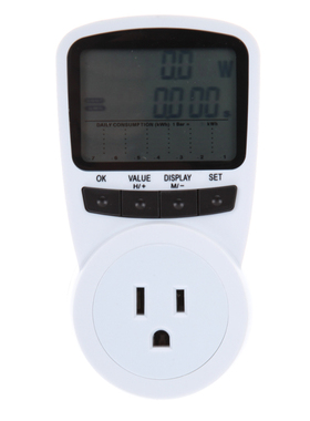 LCD Energy Meter Electricity Watt Amps Usage Frequency Monit